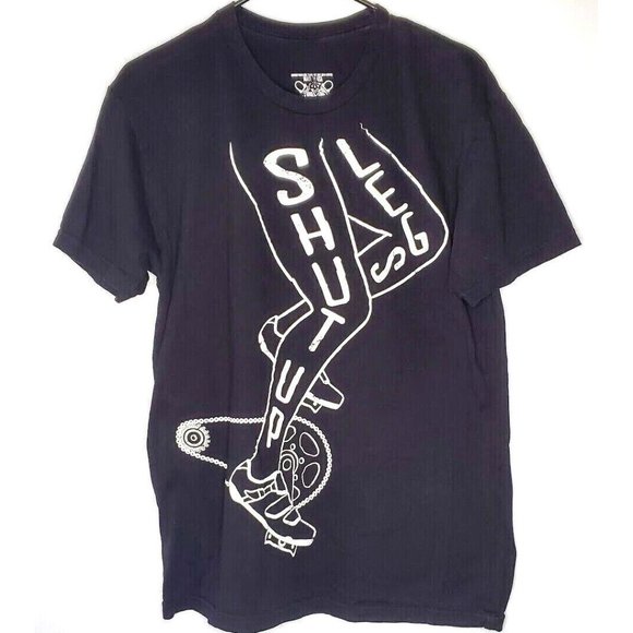 ClockWork Gears T Shirt M Black Legs Mens Unisex Graphic Shut Up Legs Medium - Picture 1 of 6